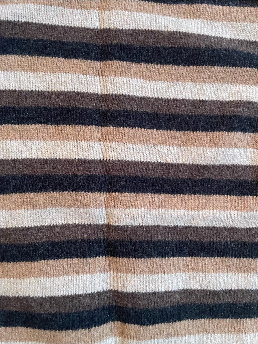 GAP Striped Crewneck Sweater in Black and Beige - Picture 2 of 3